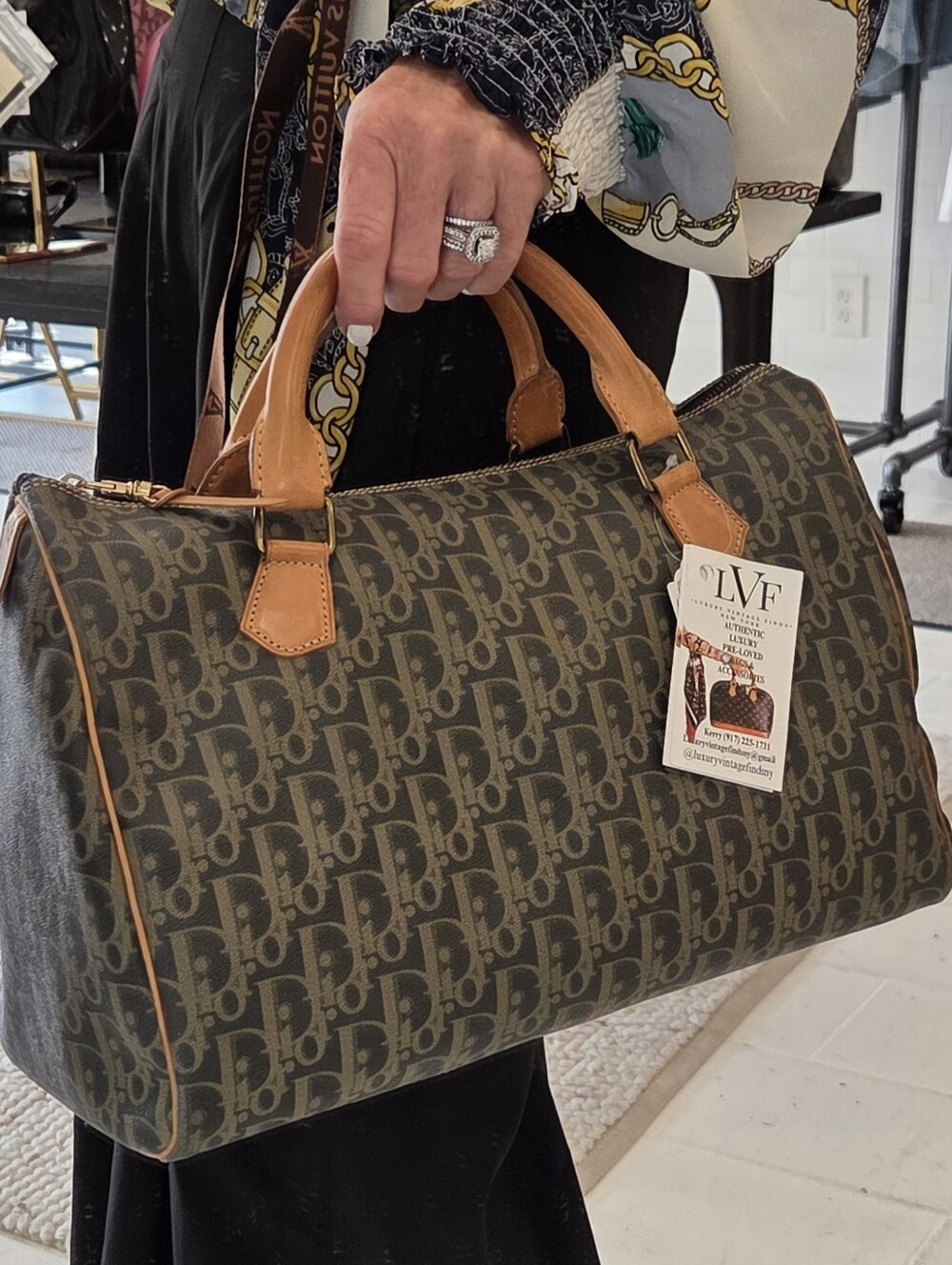 Dior Boston Bag Ultra rare Vintage
